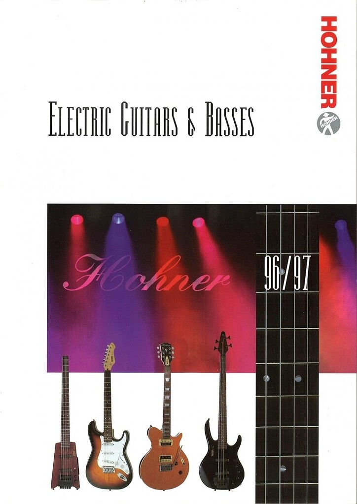 1996/97 Hohner electric catalogue - Other Instruments (Guitars